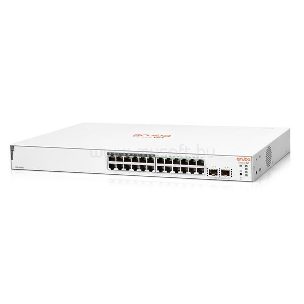 HP Aruba Instant On JL813A 1830 24xGbE LAN 12xPoE LAN port 2xSFP port smart menedzselhető PoE (195W) switch