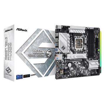 ASROCK alaplap B660M Steel Legend (LGA1700, mATX)