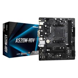 ASROCK alaplap A520M-HDV (AM4, mATX) A520M-HDV small