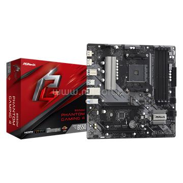 ASROCK alaplap B550M Phantom Gaming 4 (AM4, mATX)