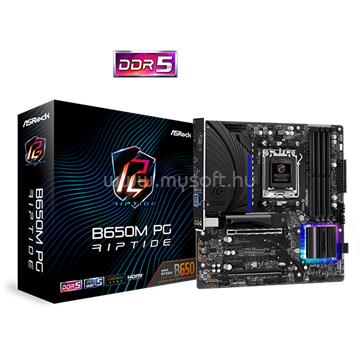 ASROCK alaplap B650M PG RIPTIDE (AM5, mATX)