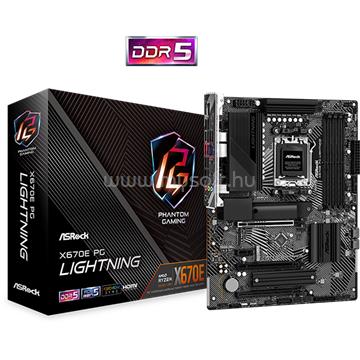 ASROCK alaplap X670E PG LIGHTNING (AM5, ATX)