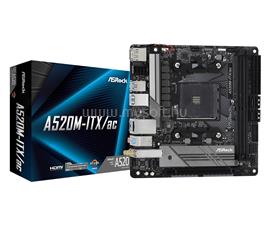 ASROCK alaplap A520M-ITX/AC (AM4, mini-ITX) A520M-ITX/AC small
