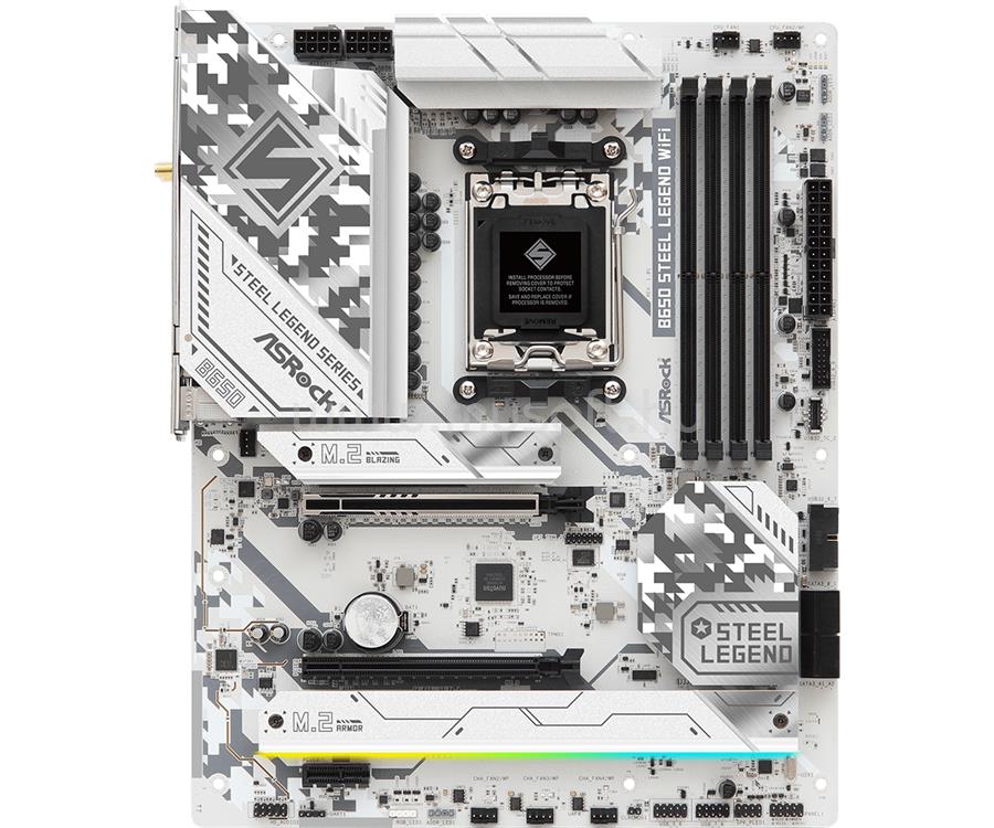 ASROCK alaplap B650 STEEL LEGEND WIFI (AM5, ATX)