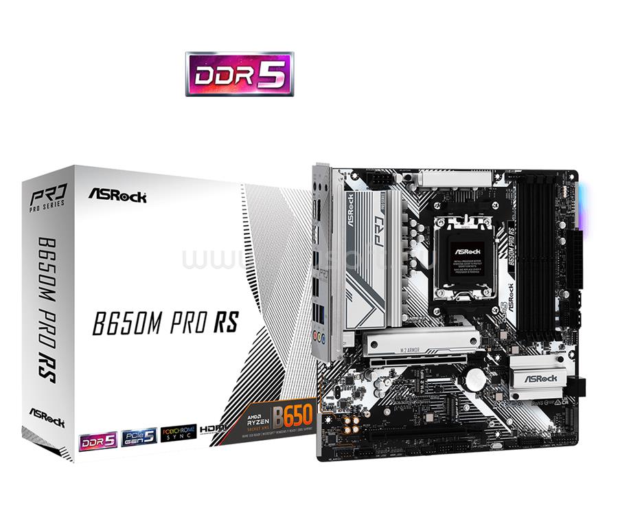 ASROCK alaplap B650M PRO RS (AM5, mATX)