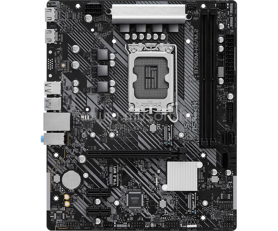 ASROCK alaplap B760M-H2/M.2 (LGA1700, mATX)