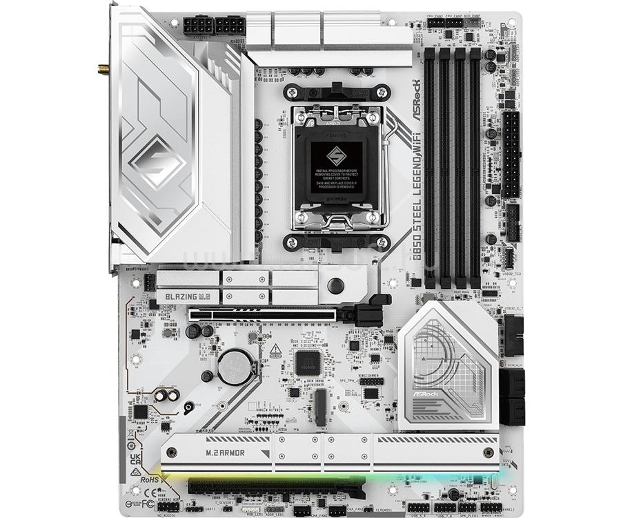 ASROCK alaplap B850 STEEL LEGEND WIFI (AM5, ATX)