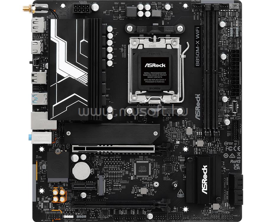 ASROCK alaplap B850M-X WIFI R2.0 (AM5, mATX)