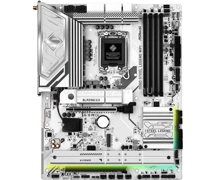 ASROCK alaplap B860 STEEL LEGEND WIFI (LGA1851, ATX)
