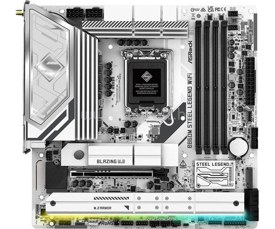 ASROCK alaplap B860M STEEL LEGEND WIFI (LGA1851, mATX)