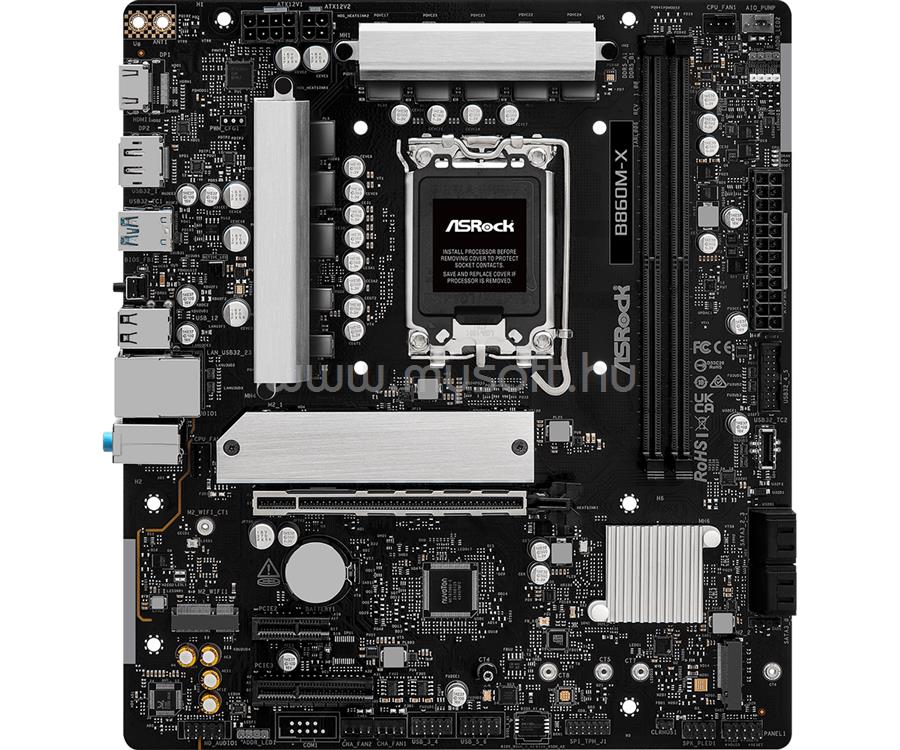 ASROCK alaplap B860M-X (LGA1851, mATX)