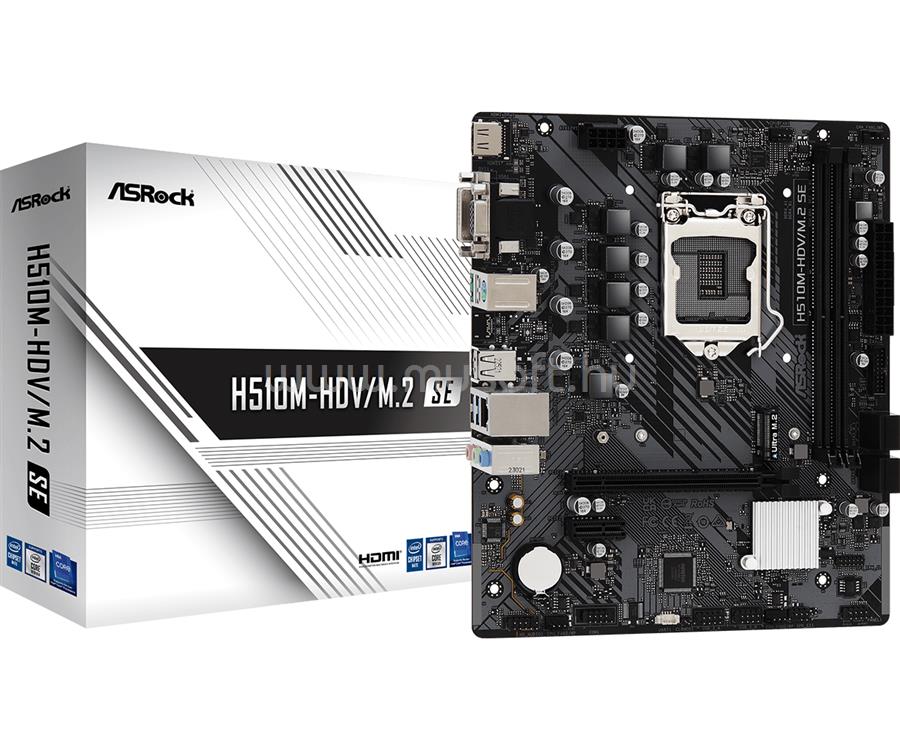 ASROCK alaplap H510M-HDV/M.2 SE (LGA1200, mATX)