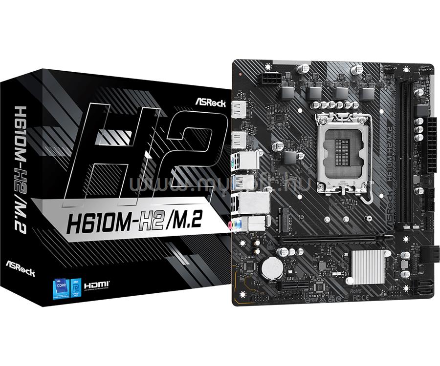 ASROCK alaplap H610M-H2/M.2 (LGA1700, mATX)