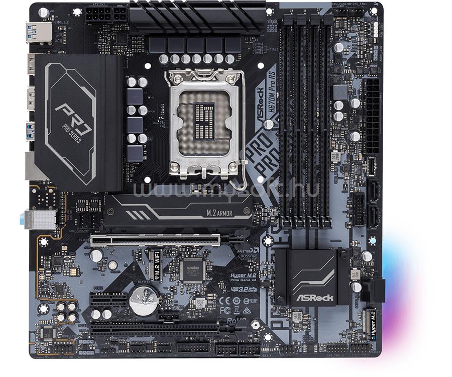 ASROCK alaplap H670M Pro RS (LGA1700, mATX)