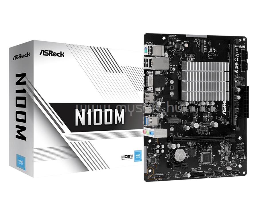 ASROCK alaplap N100M (mATX)