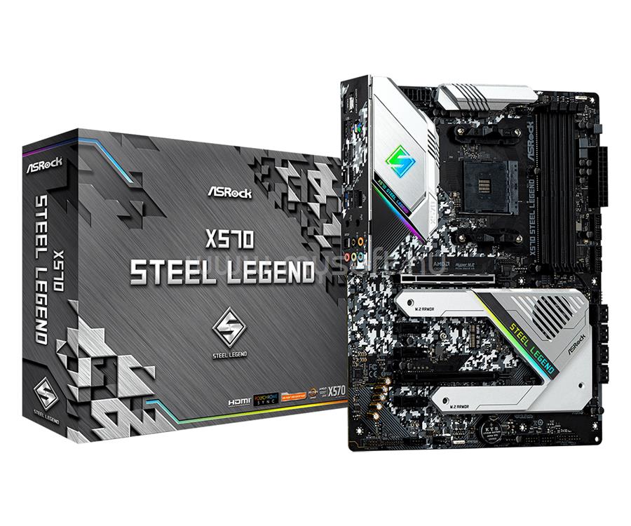 ASROCK alaplap X570 STEEL LEGEND (AM4, ATX)