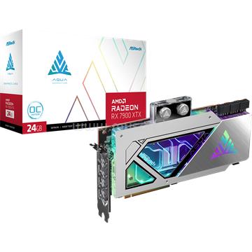 ASROCK Videokártya AMD Radeon RX 7900 XTX AQUA 24GB GDDR6 OC