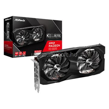 ASROCK Videokártya AMD RX 6600 8GB GDDR6 Challenger D OC