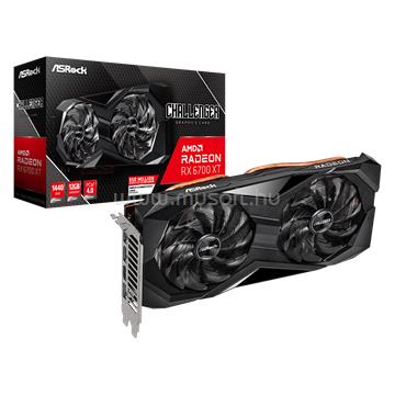 ASROCK Videokártya AMD RX 6700 XT 12GB GDDR6 Challenger D