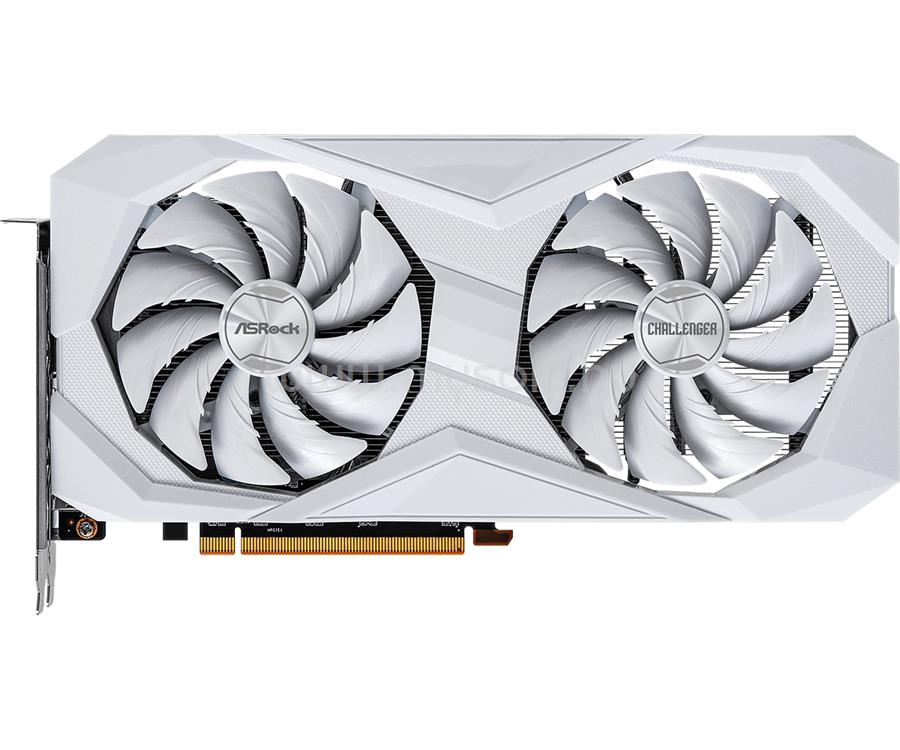 ASROCK Videokártya AMD Radeon RX 6600 CHALLENGER WHITE 8GB DDR6