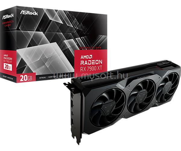 ASROCK Videokártya AMD Radeon RX 7900 XT 20GB GDDR6