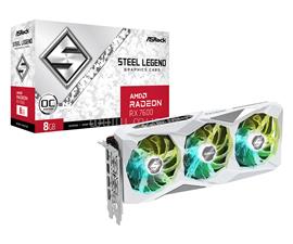ASROCK Videokártya AMD Radeon RX 7600 Steel Legend 8GB OC RX7600_SL_8GO small