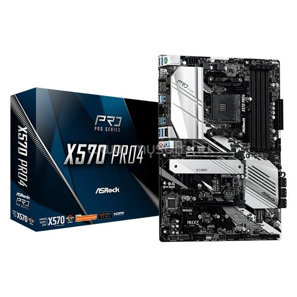 ASROCK alaplap X570 Pro 4 (AM4, ATX)