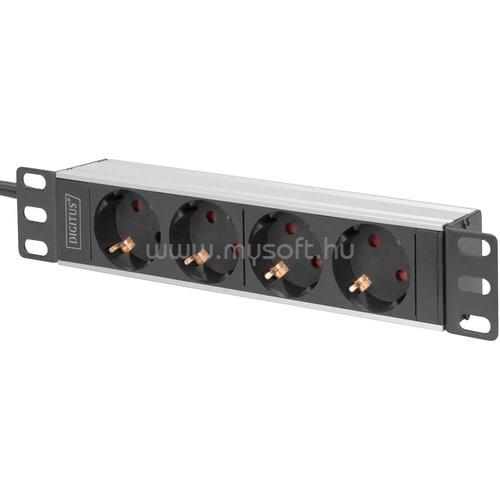 ASSMANN 10INCH SOCKET STRIP 4 SOCKETS WITH ALUMINUM PROFILE NS