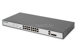 ASSMANN 16-PORT FE UNMANAGED POE SWITCH 2 GE UPLINKS RJ45/SFP IN DN-95342-1 small