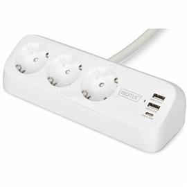 ASSMANN 3-WAY OFFICESOCKET STRIP WHITE 2X USB-A 1X USB-C NS DA-70626 small