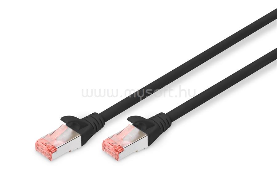 ASSMANN Digitus Cat6 S-FTP hálózati kábel Fekete 3m S/FTP (S-STP)