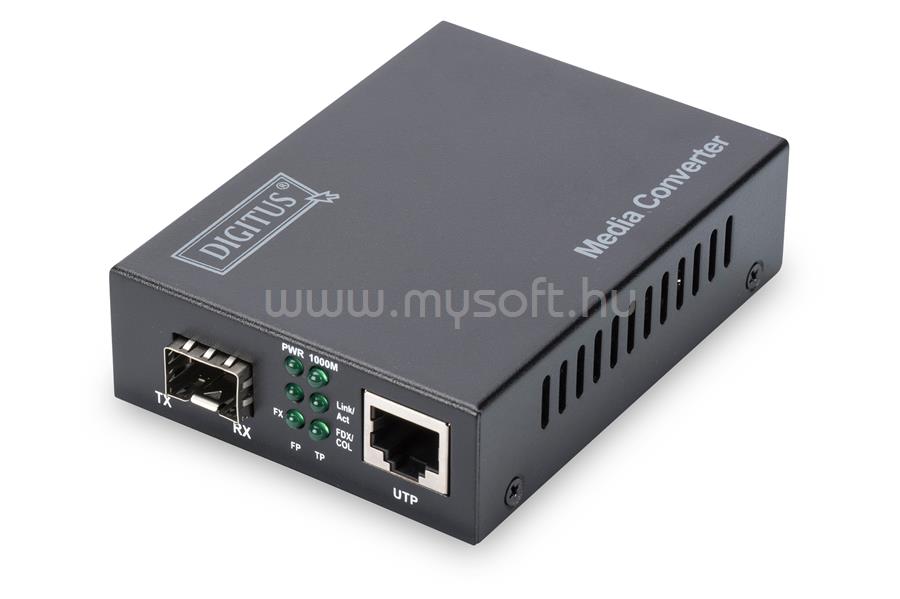 ASSMANN Digitus DN-82130 hálózati média konverter 1000 Mbit/s Fekete