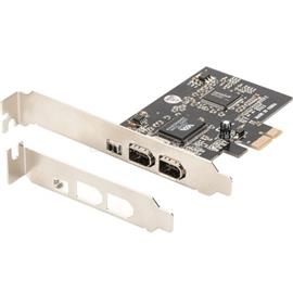 ASSMANN PCIE CARD FIREWIRE 1394A 3 PORT 1X EXT 1394MINI 2X EXT 1394A I IN DS-30201-5 small