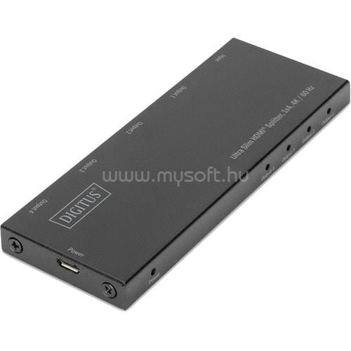 ASSMANN ULTRA SLIM HDMI SPLITTER 1X4 4K 60HZ HDR HDCP 2.2 18GBPS MICRO NS