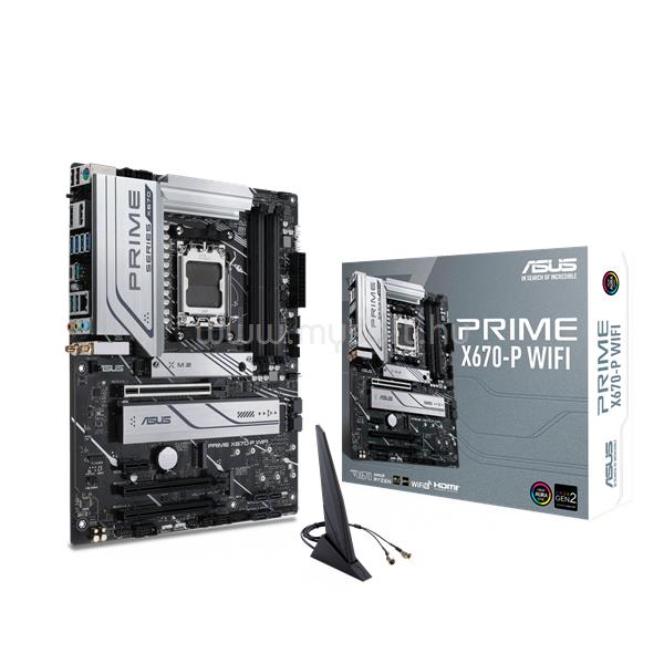 ASUS alaplap PRIME X670-P WIFI (AM5, ATX)