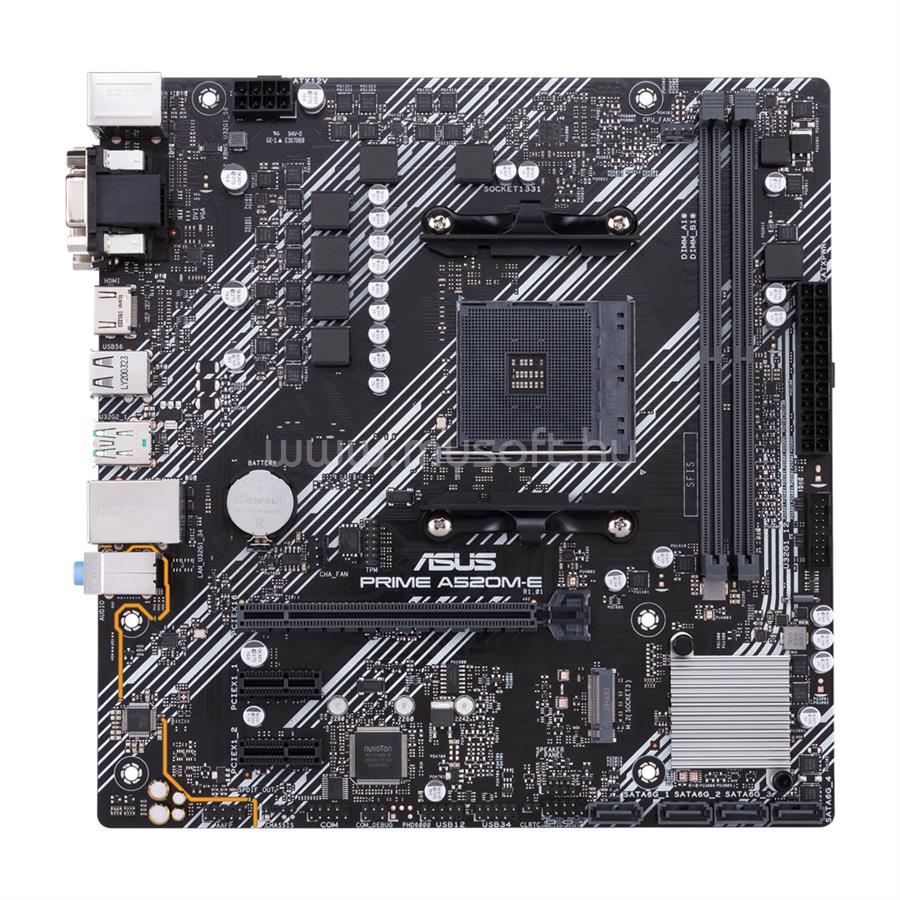 ASUS alaplap PRIME A520M-E/CSM (AM4, mATX)