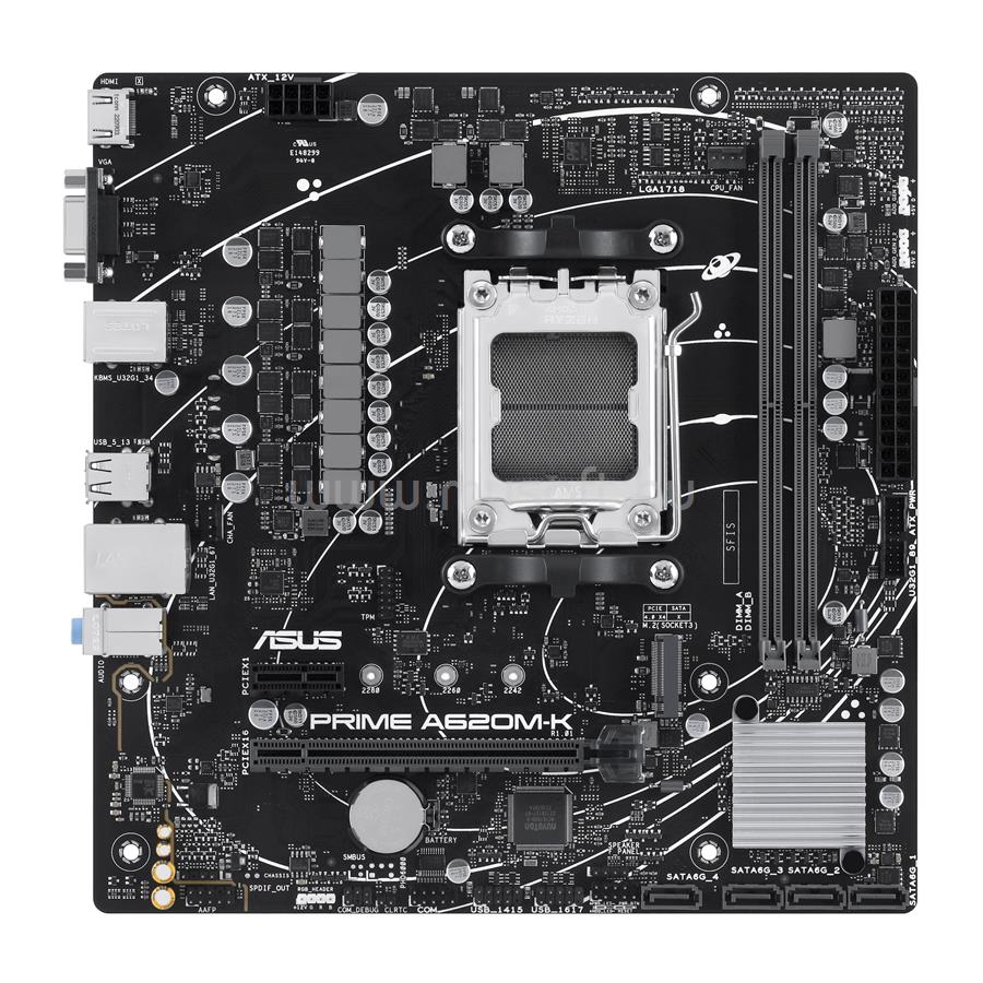 ASUS alaplap PRIME A620M-K (AM5, mATX)