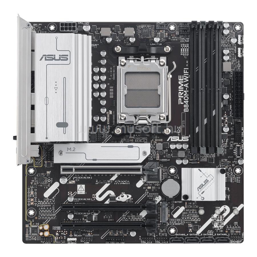 ASUS alaplap PRIME B840M-A WIFI (AM5, mATX)