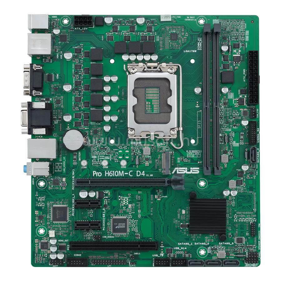 ASUS alaplap PRO H610M-C D4-CSM (LGA1700, mATX)