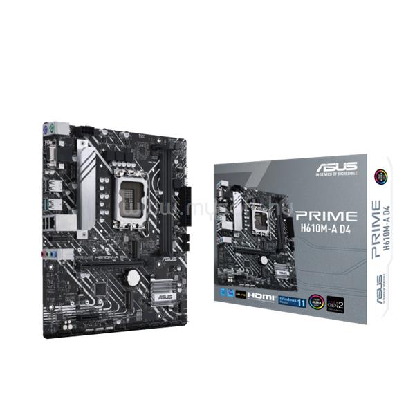 ASUS alaplap PRIME H610M-A D4 (LGA1700, mATX)