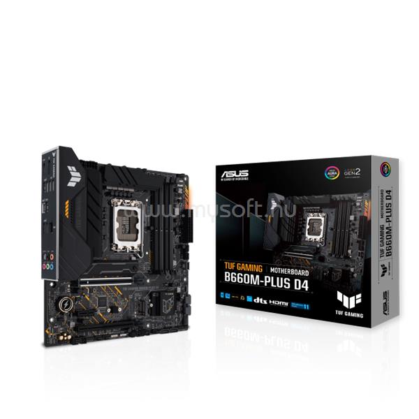 ASUS alaplap TUF GAMING B660M-PLUS D4 (LGA1700, mATX)