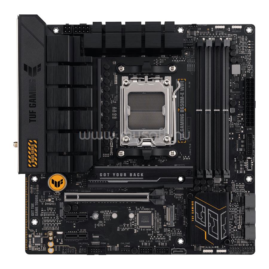 ASUS alaplap TUF GAMING B650M-E WIFI (AM5, mATX)
