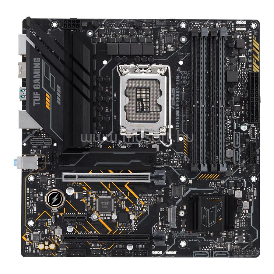 ASUS alaplap TUF GAMING B660M-E D4 (LGA1700, mATX)