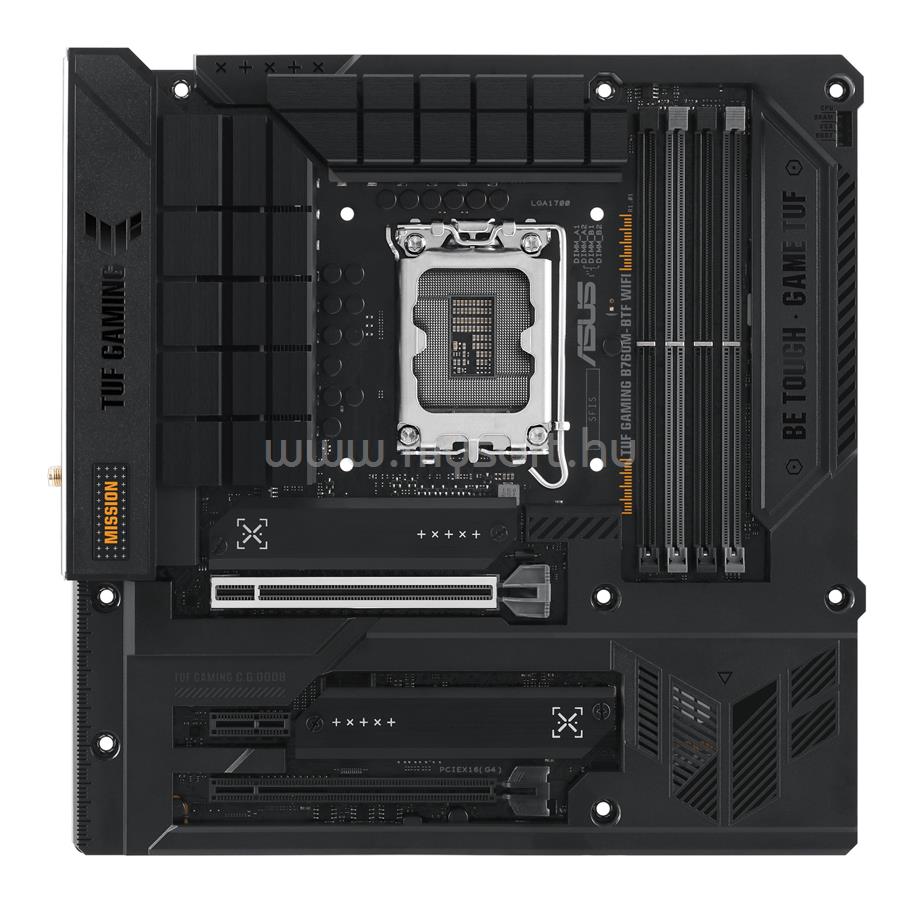 ASUS alaplap TUF GAMING B760M-BTF WIFI (LGA1700, mATX)