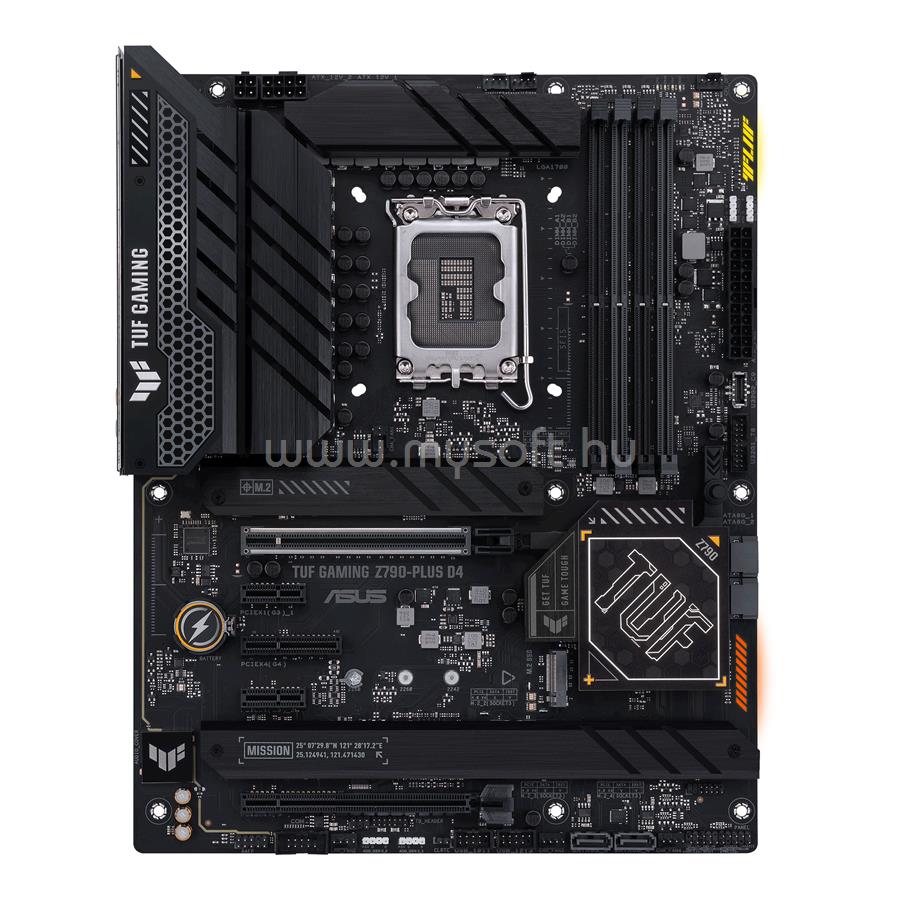 ASUS alaplap TUF GAMING Z790-PLUS D4 (LGA1700, ATX)