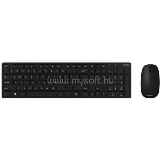 ASUS Desktop W5000 vezeték nélküli billentyűzet + egér (magyar, fekete)