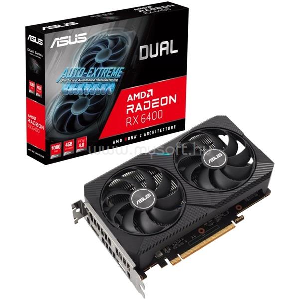 ASUS Videokártya AMD Radeon DUAL-RX6400-4G 4GB GDDR6