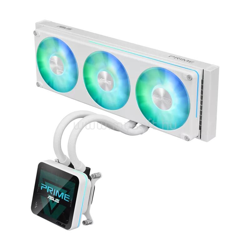 ASUS Fan PRIME SLC 360 II ARGB LCD - Vízhűtés - FEHÉR