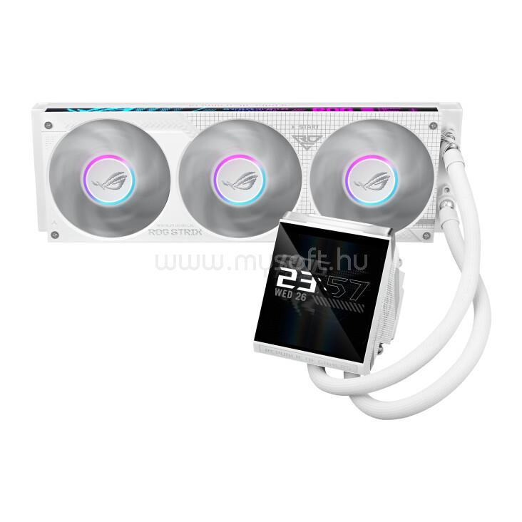 ASUS Fan ROG STRIX LC IV 360 - ARGB LCD WHT - Vízhűtés