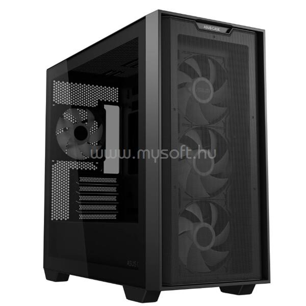 ASUS Ház A21 Plus, 850W (TUF-GAMING-850G), Fekete, Üvegfalú